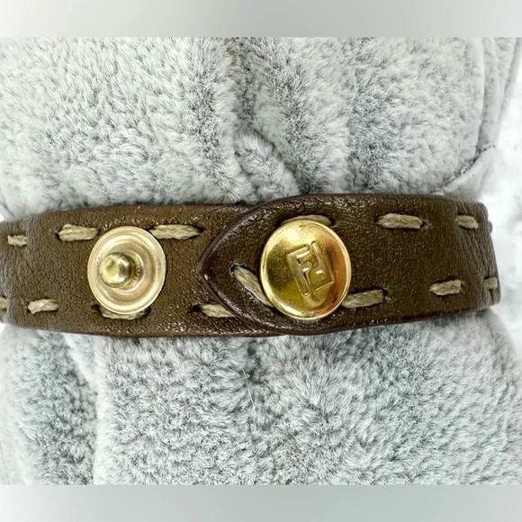 ❌SOLD 🤎Fendi Leather Horse Wrap Bracelet - Picture 3 of 8